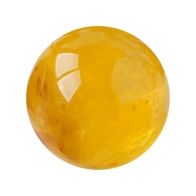 2 Sizes of Yellow Fluorite Purple Mica Symbiotic Stone Crystal Sphere Balls Wholesale - 1.77 in(4.5 cm)