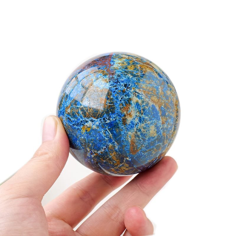 4 Sizes of Phoenix Lapis Lazuli Symbiotic Stone Crystal Sphere Balls Wholesale