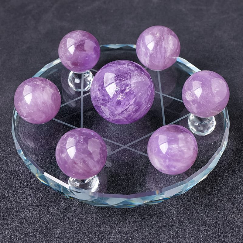 5 Sizes of Amethyst Seven-Star Crystal Grid Wholesale
