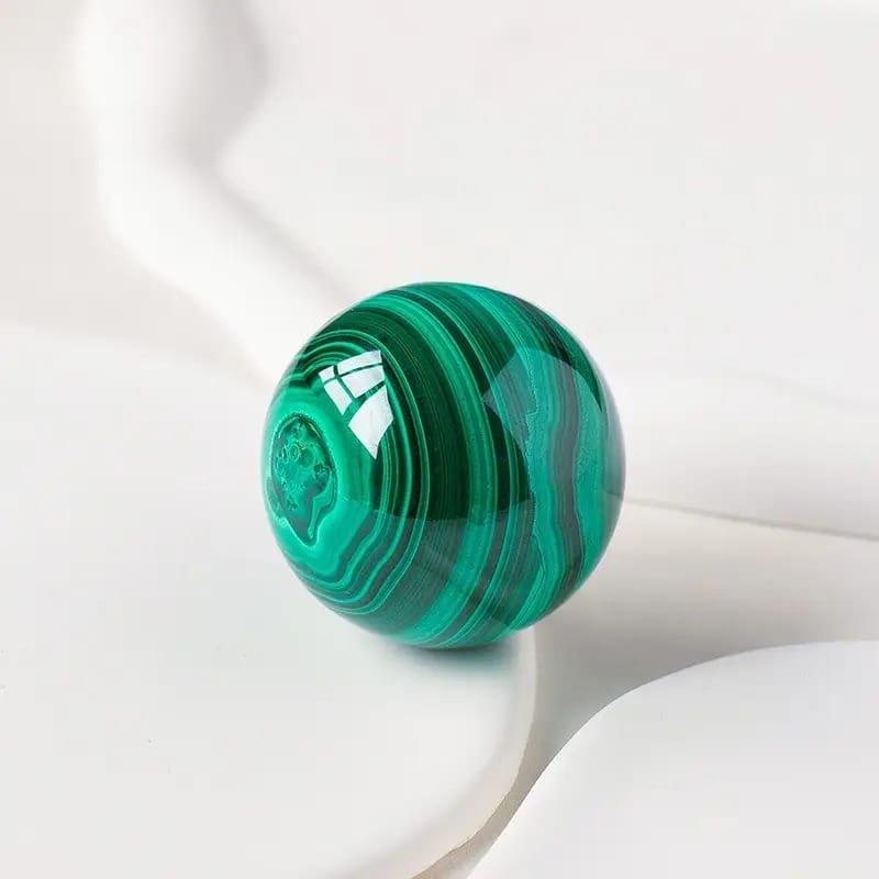 Synthetic Malachite Sphere Wholesale 0.98-1.18 in (2.5-3 cm) - 2