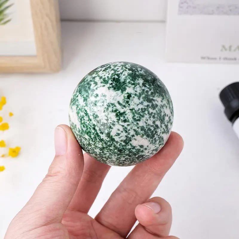 Natural Qinghai Jade Sphere Wholesale 1.97-2.17 in (5-5.5 cm) - 1