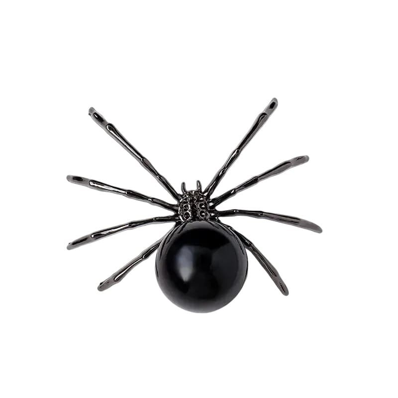 0.79 in Obsidian Spider Carving 2 Color Bulk