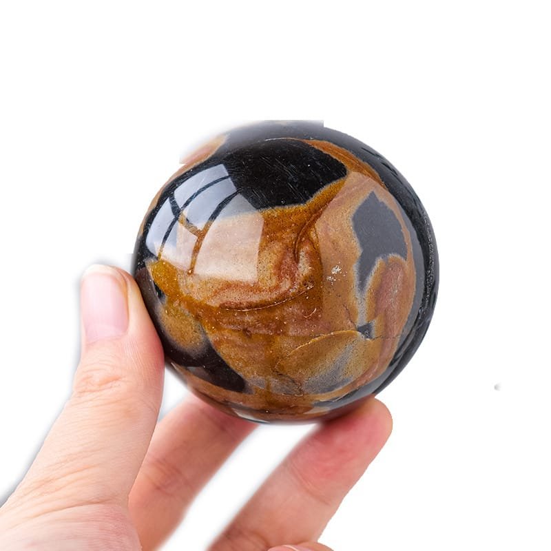 Natural Black Tourmaline Matrix Sphere Wholesale 2.56-2.76 in (6.5-7 cm)