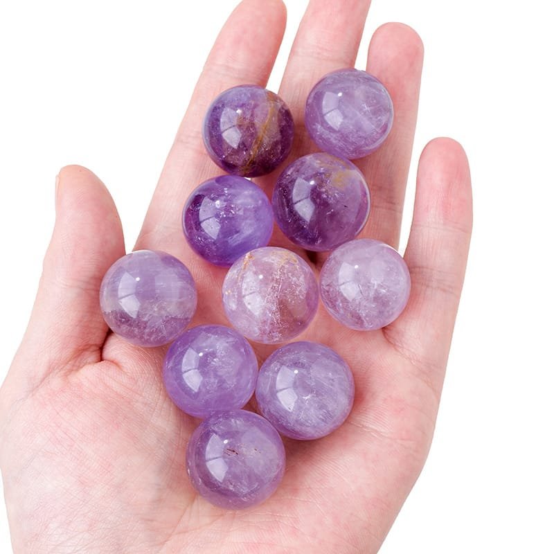 Natural Brazil Amethyst Sphere Wholesale 0.79 in (2 cm)