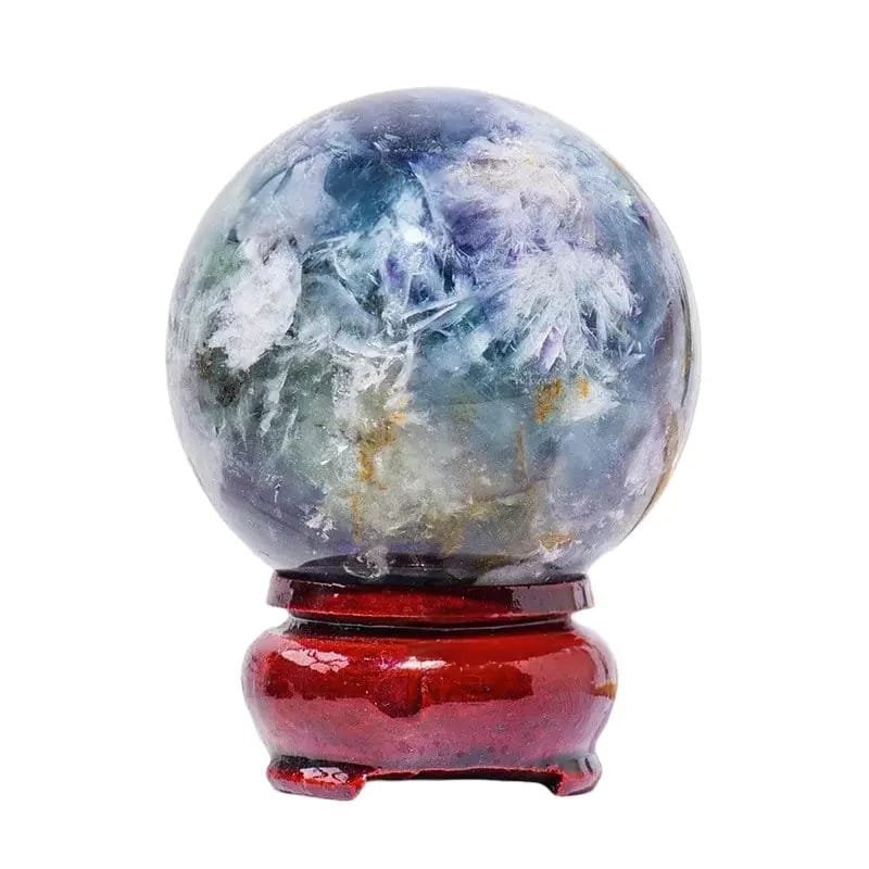 3.15 in Fluorite Sphere 3 Color Bulk - Natural and untreated / Colorful