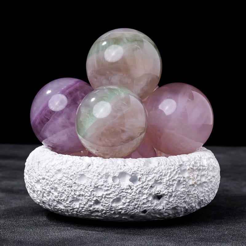 Natural Rainbow Fluorite Sphere Wholesale 1.57-1.77 in (4-4.5 cm) - 2
