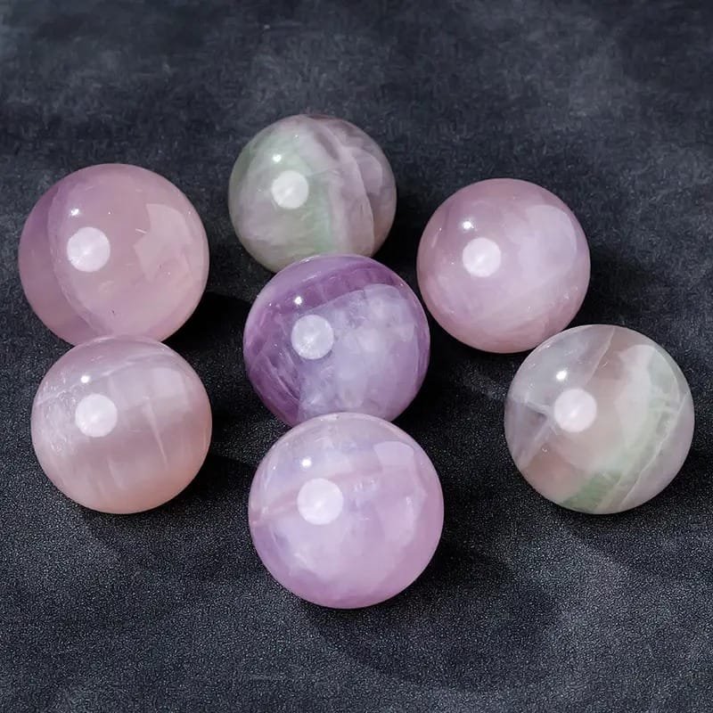 Natural Rainbow Fluorite Sphere Wholesale 1.57-1.77 in (4-4.5 cm) - 3