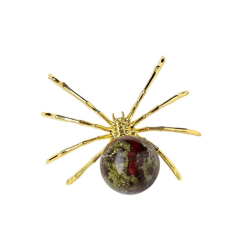 Dragon’s Blood Jasper Spider Carving 0.79 in