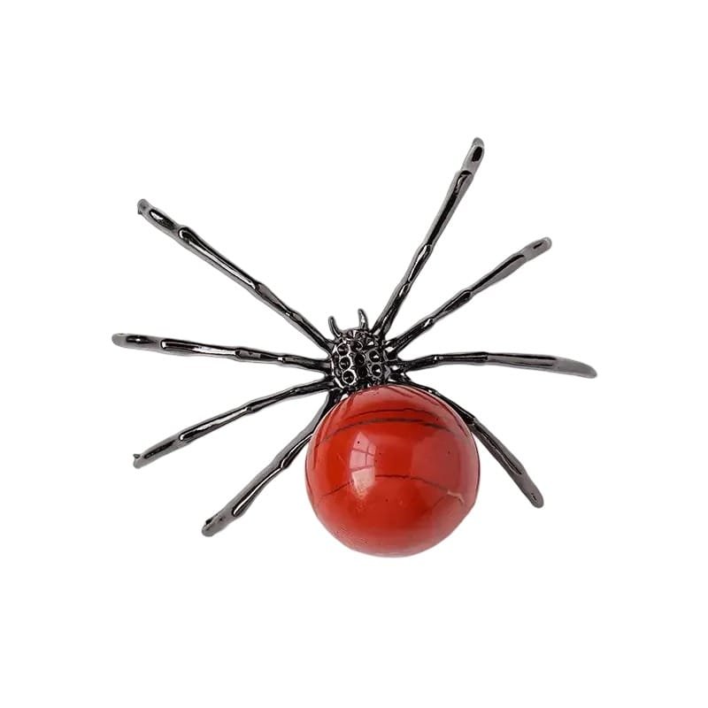 Jasper Spider Carving 0.79 in