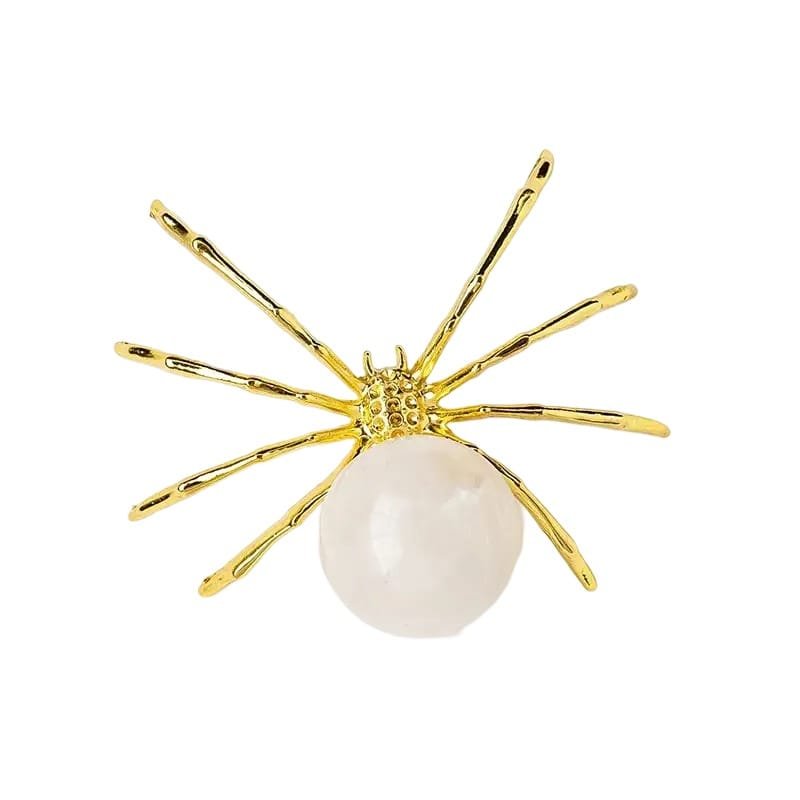 Clear Quartz Spider Carving 0.79 in