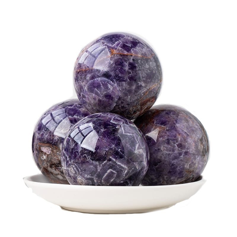 6 Sizes of Dream Amethyst Crystal Sphere Balls Wholesale