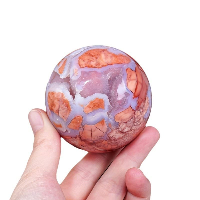 7 Sizes of Pink Sakura Agate Crystal Sphere Geode Wholesale