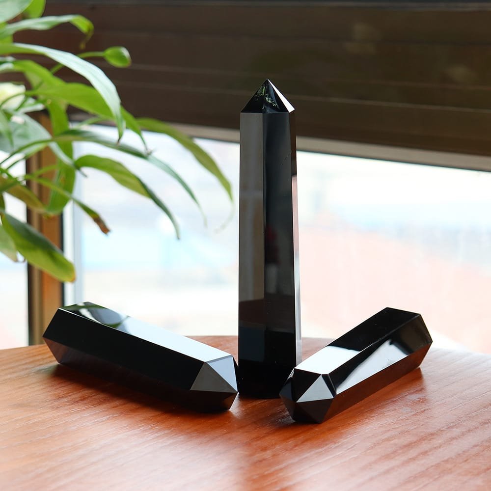 Black Obsidian Crystal Tower Wholesale