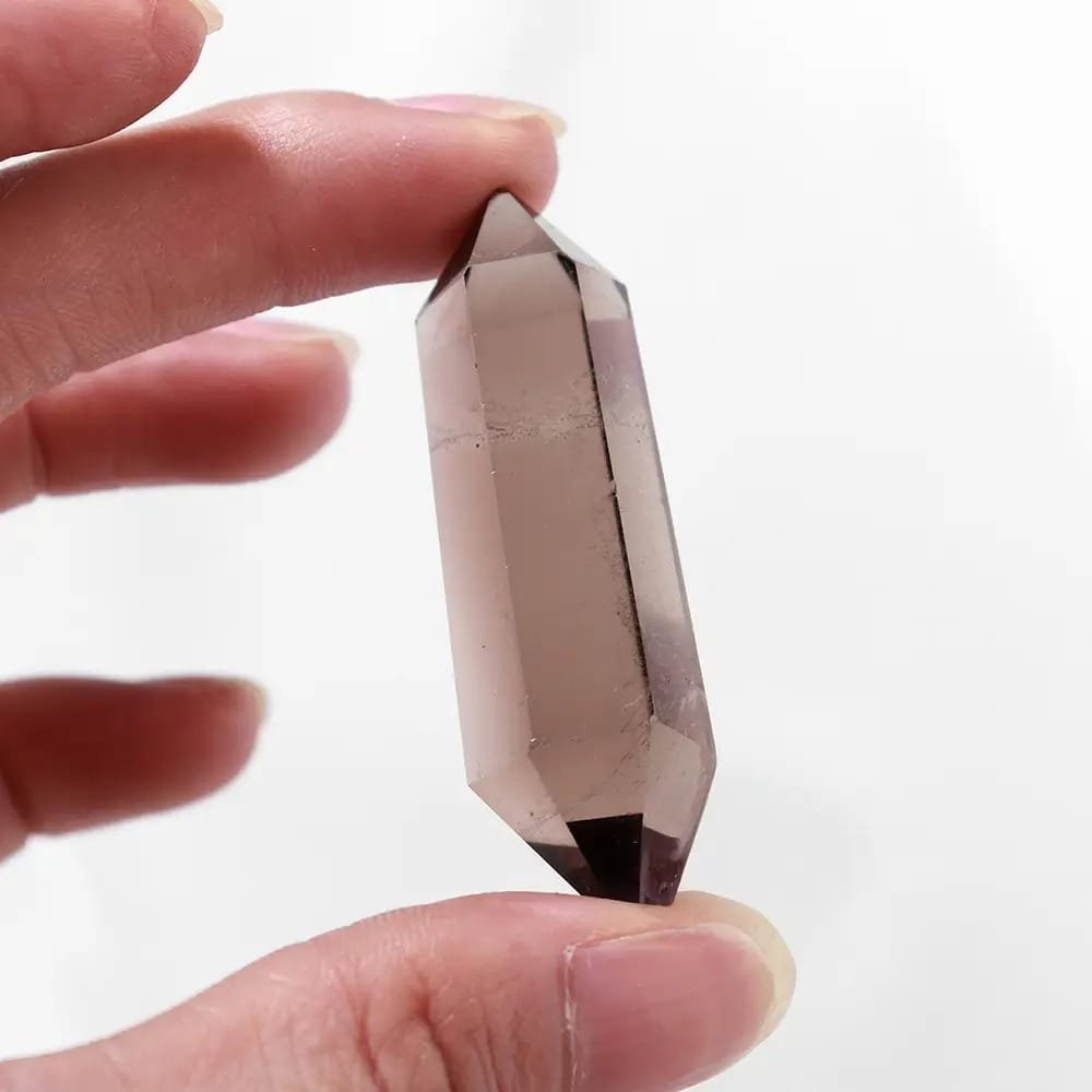 2 Sizes of Smoky Quartz Double-Terminated Crystal Point Wholesale