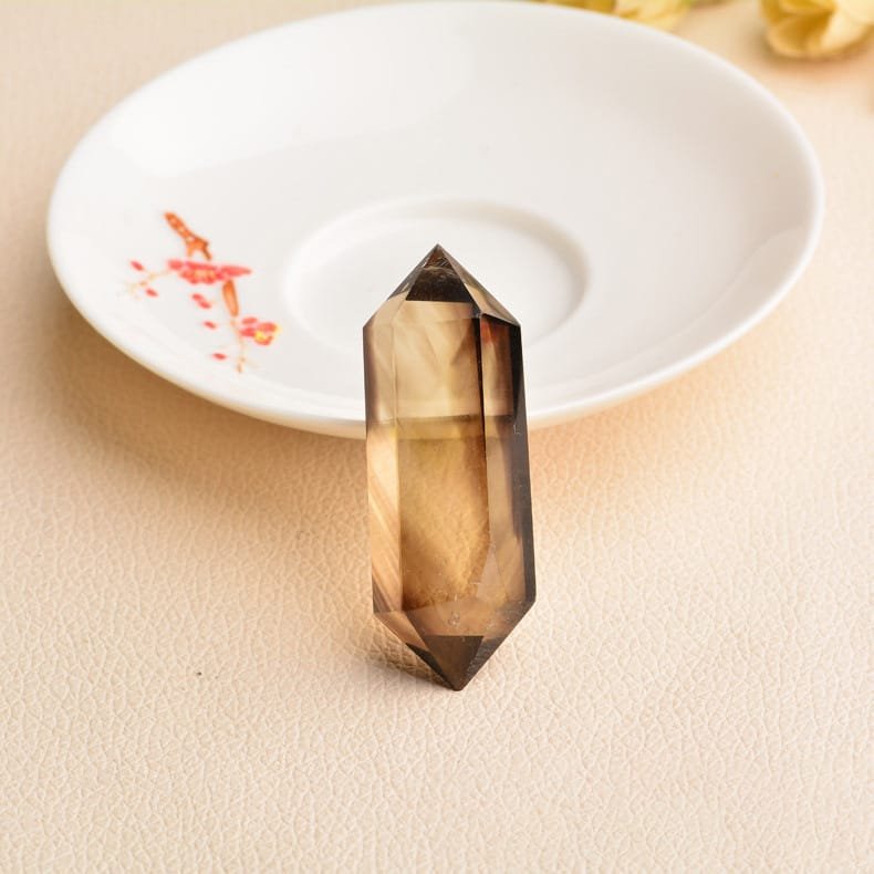 2 Sizes of Smoky Quartz Double-Terminated Crystal Point Wholesale