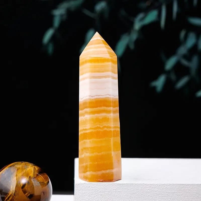 Yellow Calcite Crystal Tower Wholesale