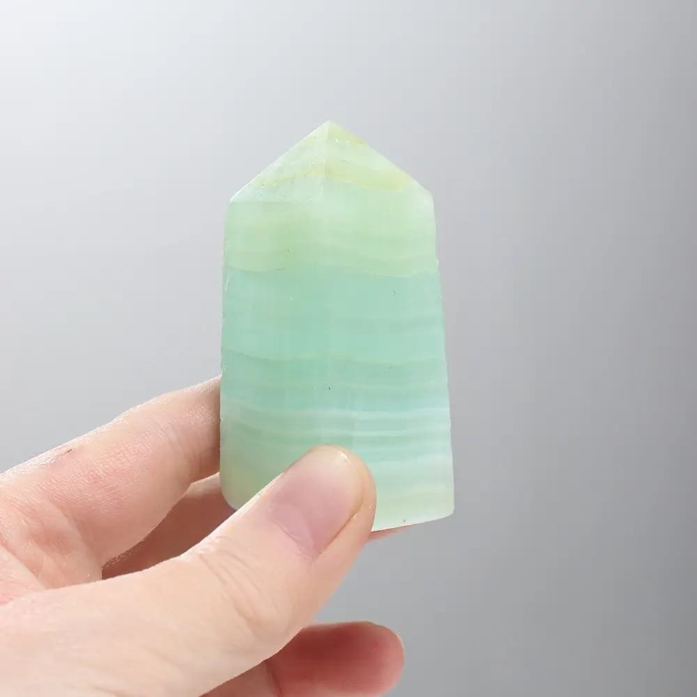 Caribbean Green Calcite Crystal Tower Wholesale
