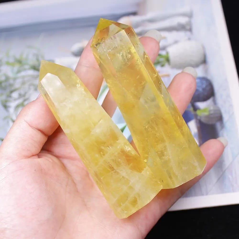 3 Sizes of Citrine Quartz Tower Wholesale