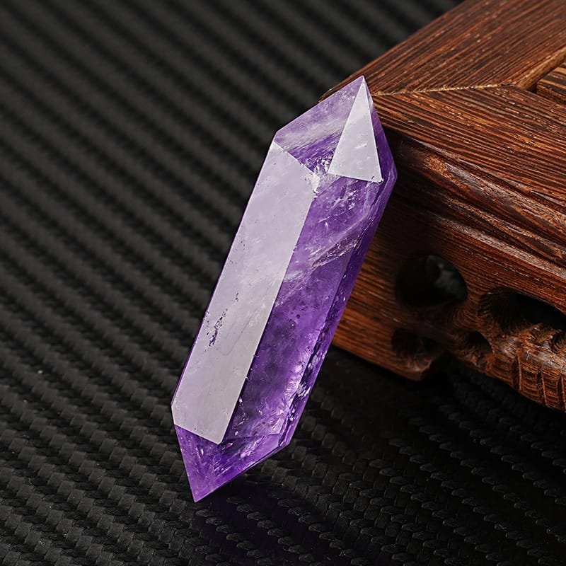 3 Sizes of Purple Amethyst Double-Terminated Crystal Point Wholesale