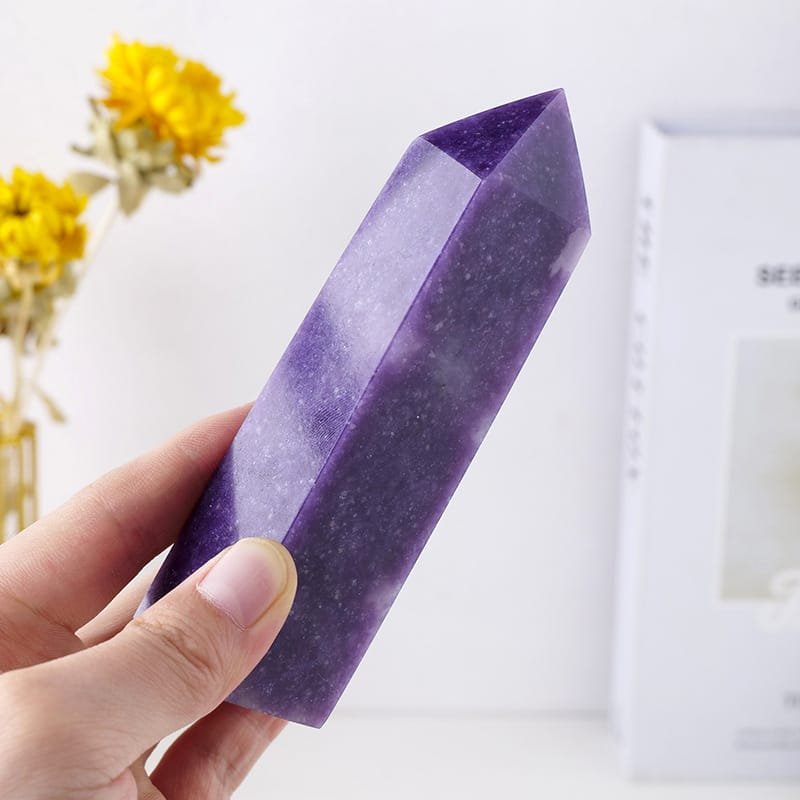 Lepidolite Four-sided Crystal Tower Wholesale