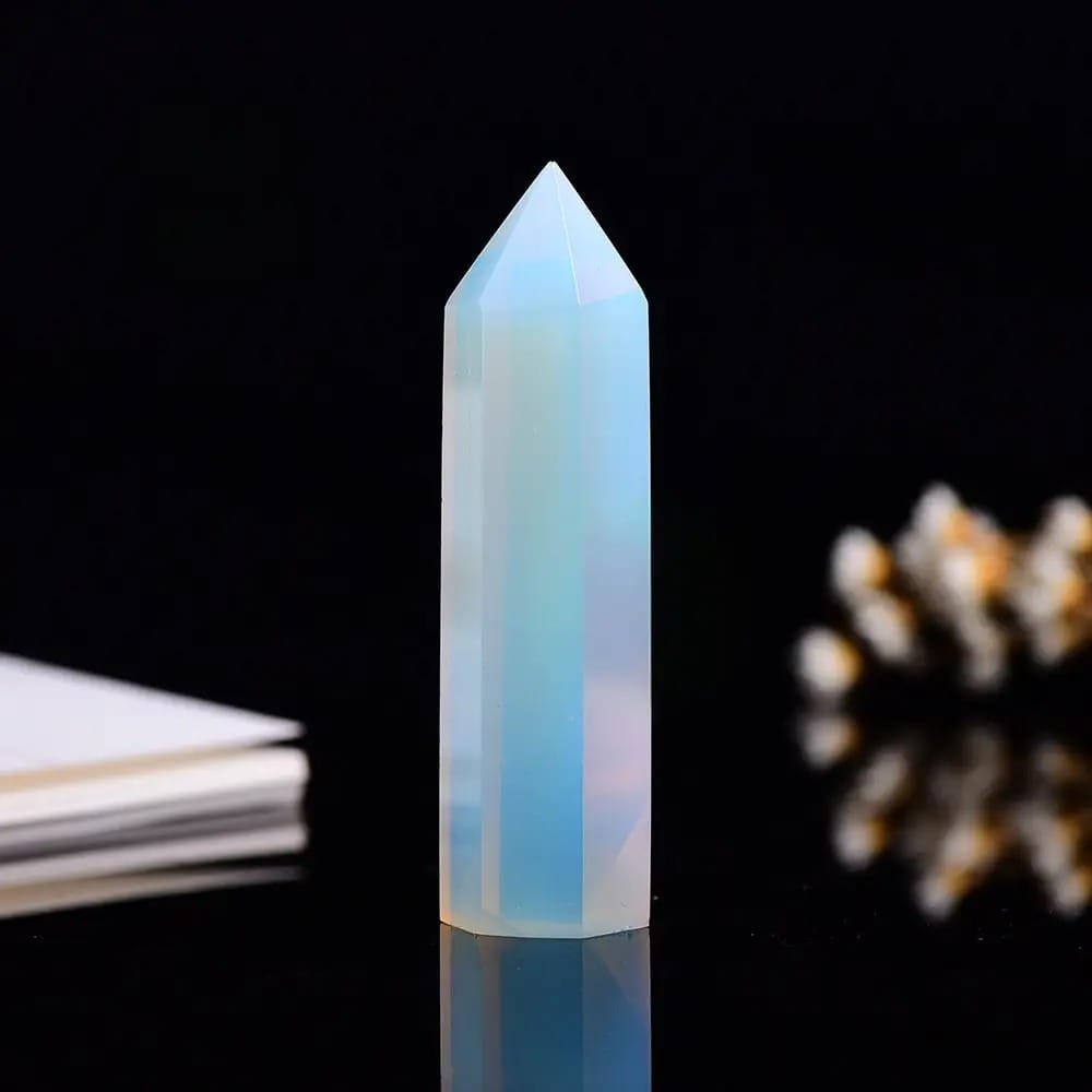 1.57-1.97 in White Opal Tower Size Options Bulk