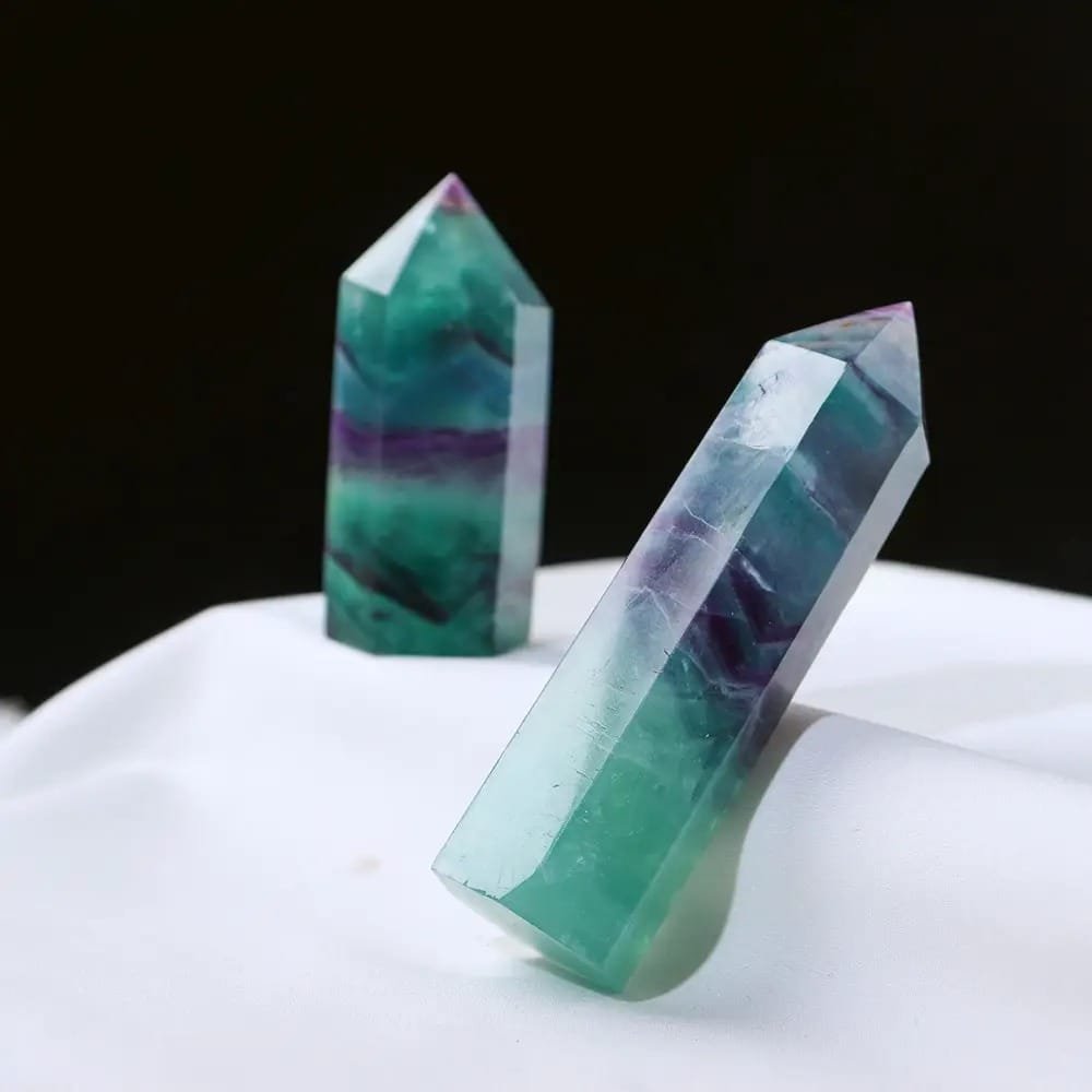 4 Sizes of Colorful Fluorite Crystal Tower Wholesale