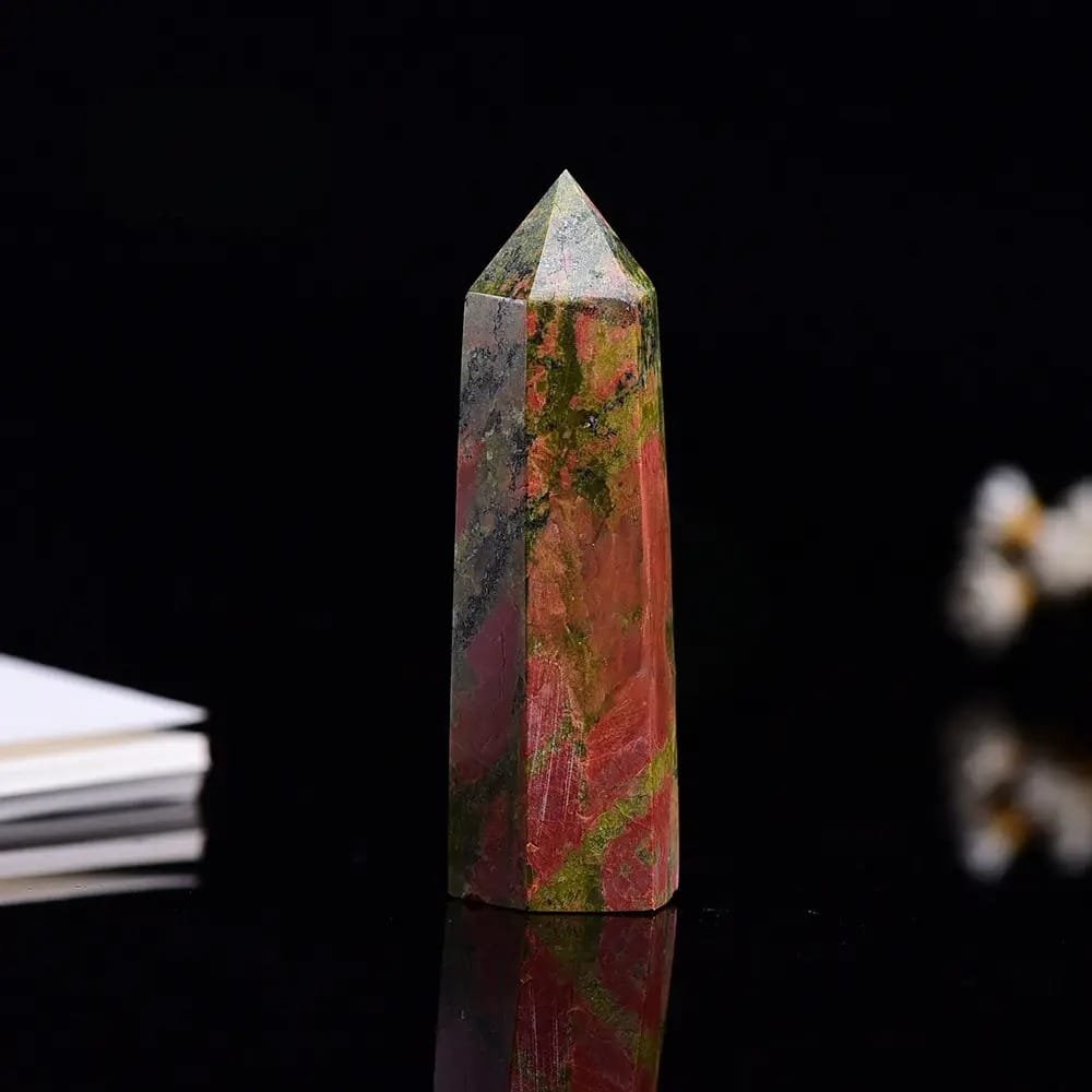 1.57-1.97 in Green Unakite Tower Size Options Wholesale