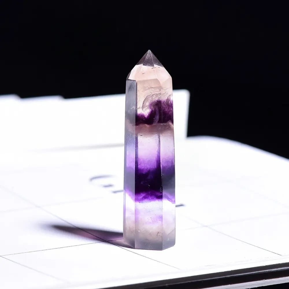 1.57-1.97 in Purple Fluorite Tower Size Options Wholesale