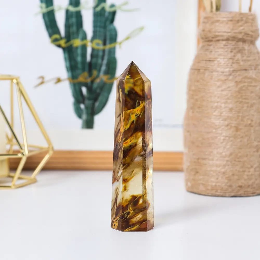 4 Sizes of Yellow Smelting Crystal Tower Wholesale