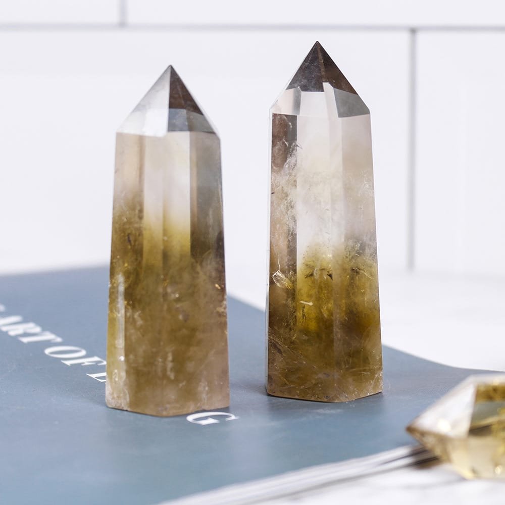 4 Sizes of Citrine Crystal Tower Wholesale