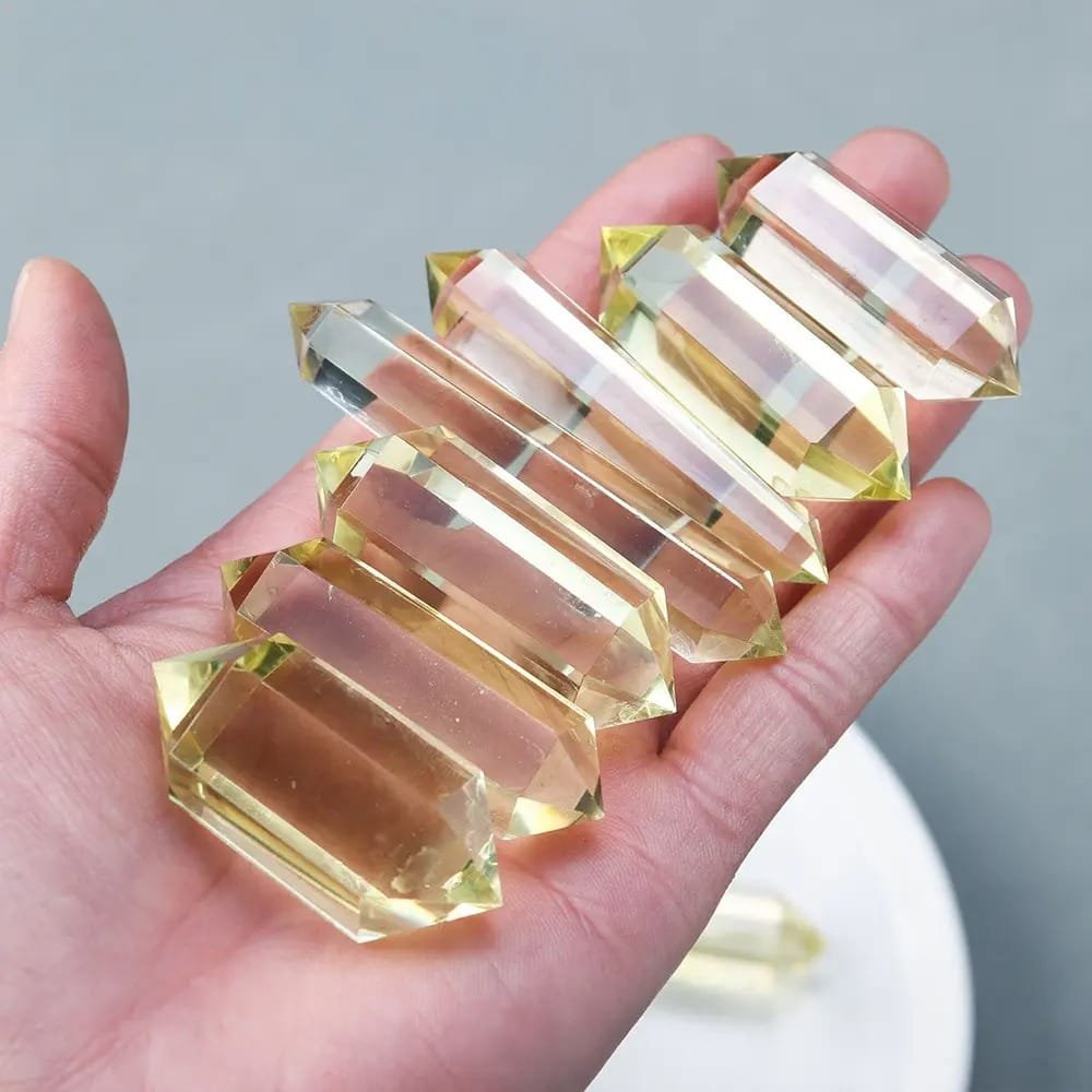 Citrine Double-Terminated Crystal Point Wholesale