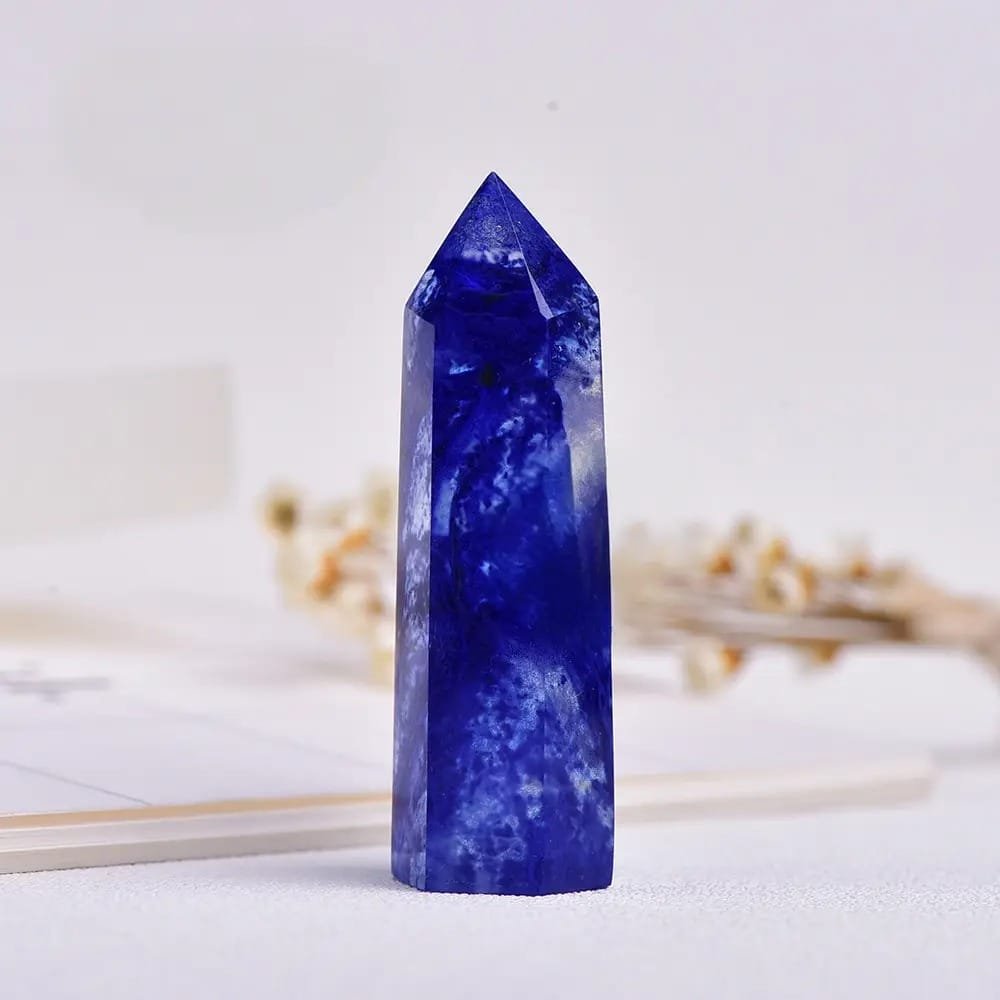 1.57-1.97 in Blue Smelting Crystal Tower Size Options Wholesale