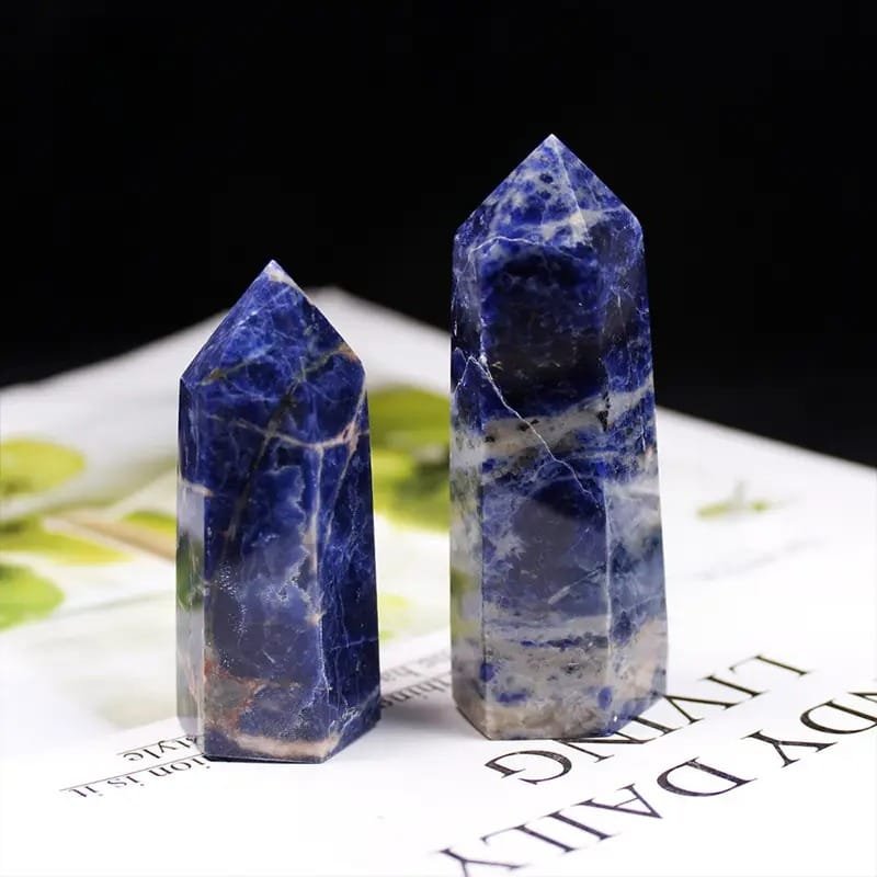 1.57-1.97 in Blue Sodalite Tower Size Options Bulk