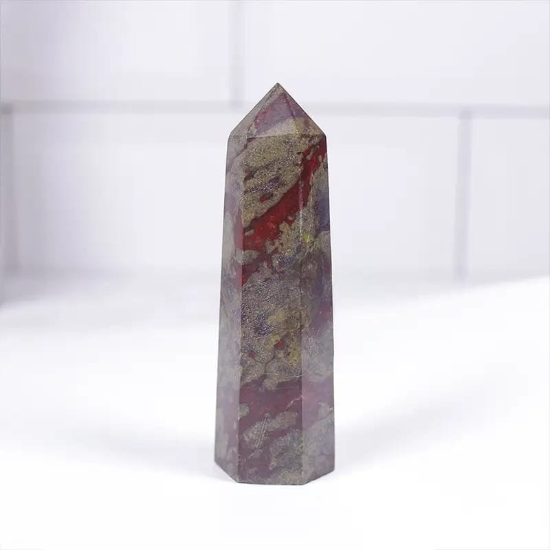 5 Sizes of Green Red Dragons Blood Jasper Crystal Tower Wholesale
