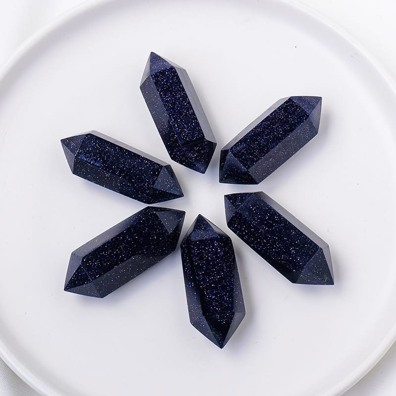 Synthetic Blue Sandstone Double Terminated Point Wholesale 1.77 in (4.5 cm) - 1