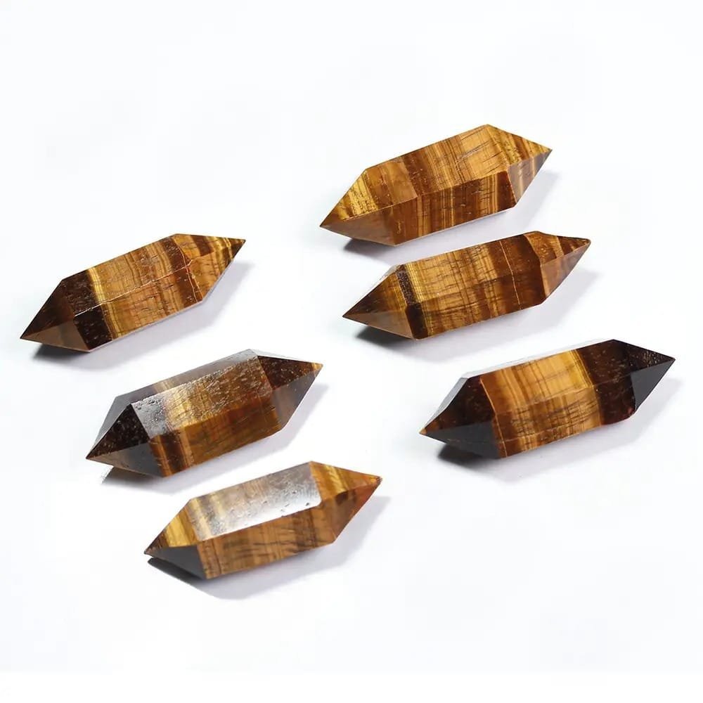Natural Tiger's Eye Double Terminated Point Wholesale 1.97 in (5 cm) - 1