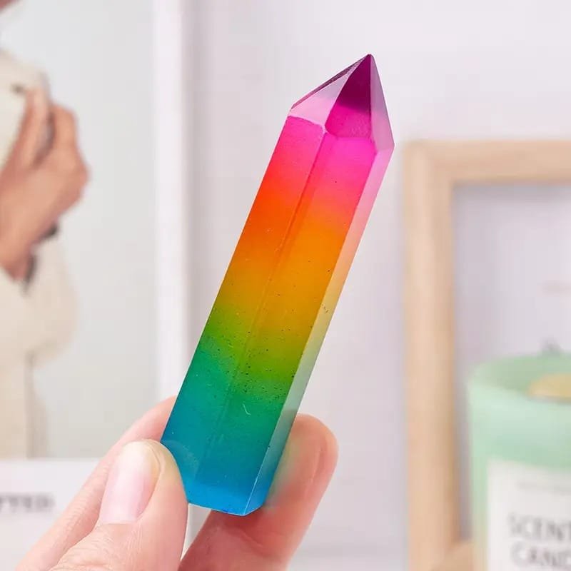 Electroplated Aura Selenite Tower Wholesale 2.76-3.15 in (7-8 cm)