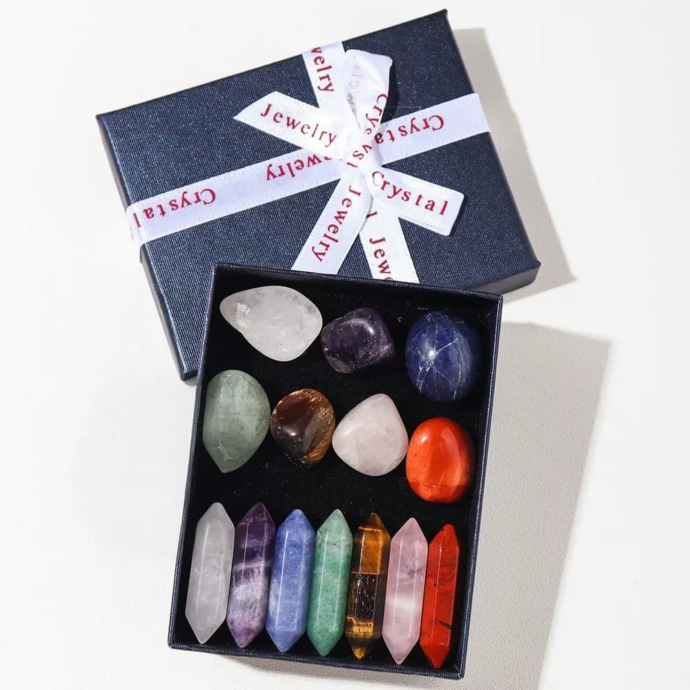 Natural 7-Piece Crystal Tower Set Wholesale - 1