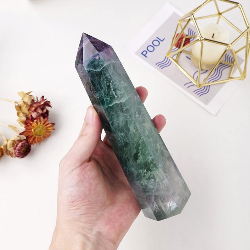 Natural Green Fluorite Tower Wholesale 5.51-7.87 in (14-20 cm)