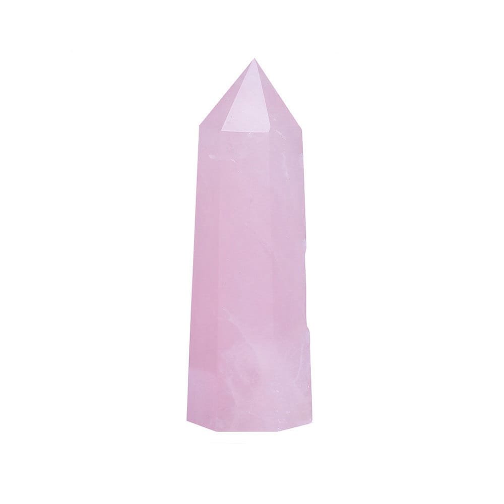 Rose Quartz Tower 3.94 in Pink 1.18 in