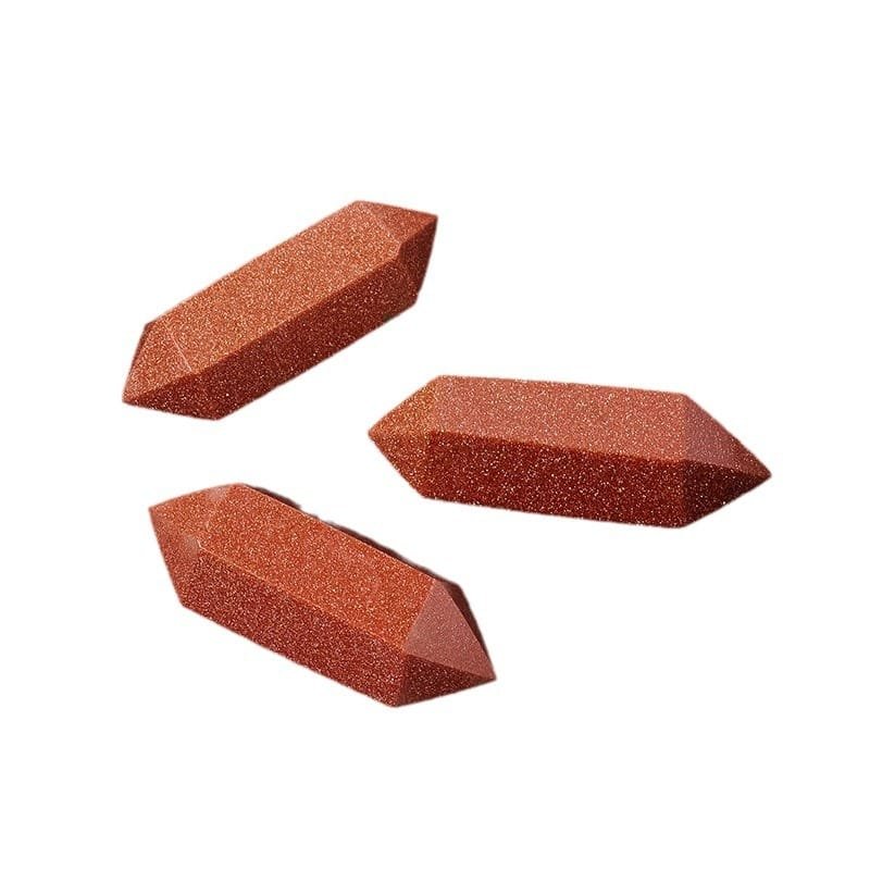 Synthetic Red Goldstone Double Terminated Point Wholesale 1.77 in (4.5 cm) - 3