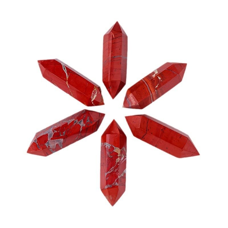 Natural Red Jasper Double Terminated Point Wholesale 1.77 in (4.5 cm) - 3