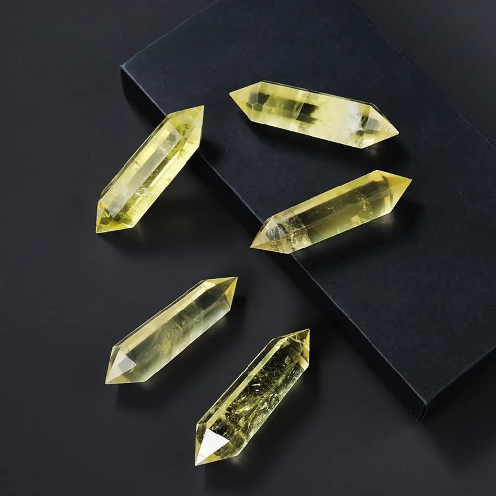 Natural Cloudy Citrine Double Terminated Points Wholesale 2.95 in (7.5 cm)