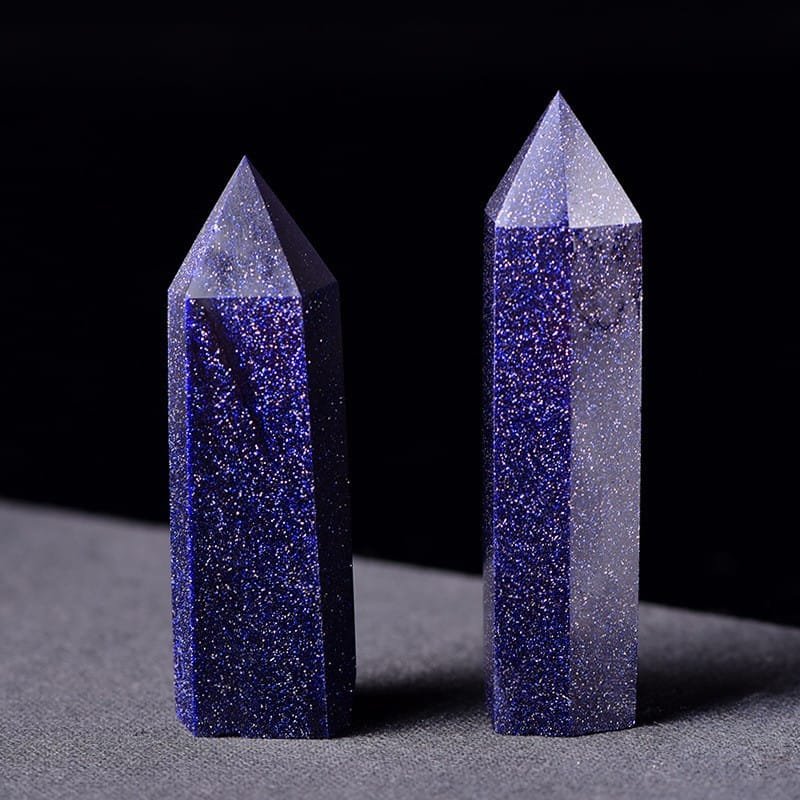 1.57-1.97 in Blue Goldstone Tower Size Options Wholesale