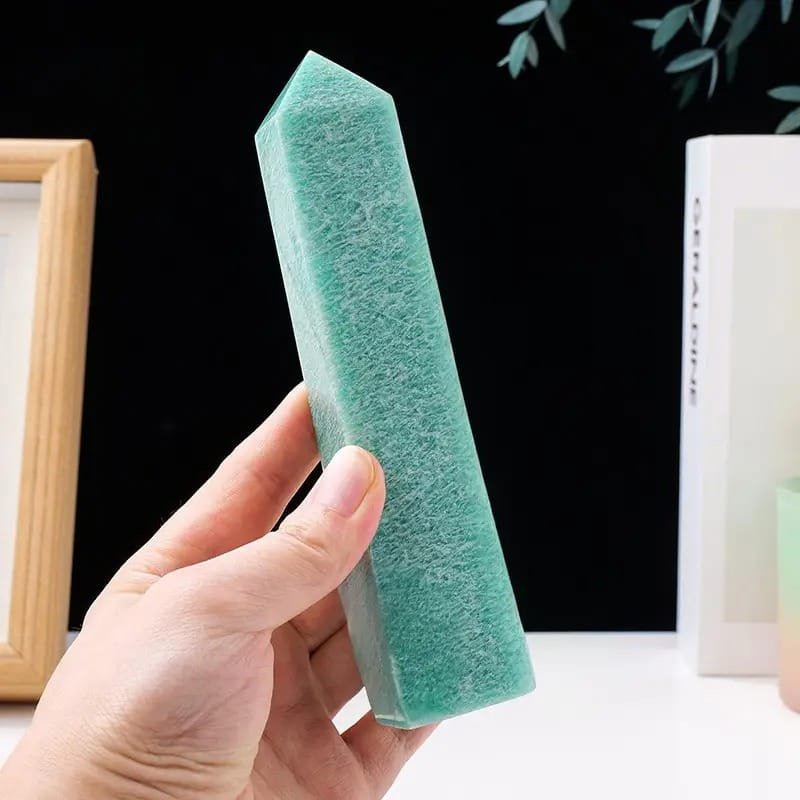 Green Amazonite 4-Sided Crystal Tower Wholesale