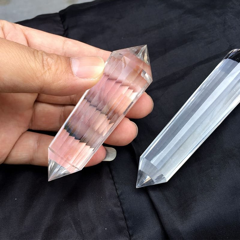 7 Sizes of Clear Quartz Double-Terminated Crystal Point Wholesale