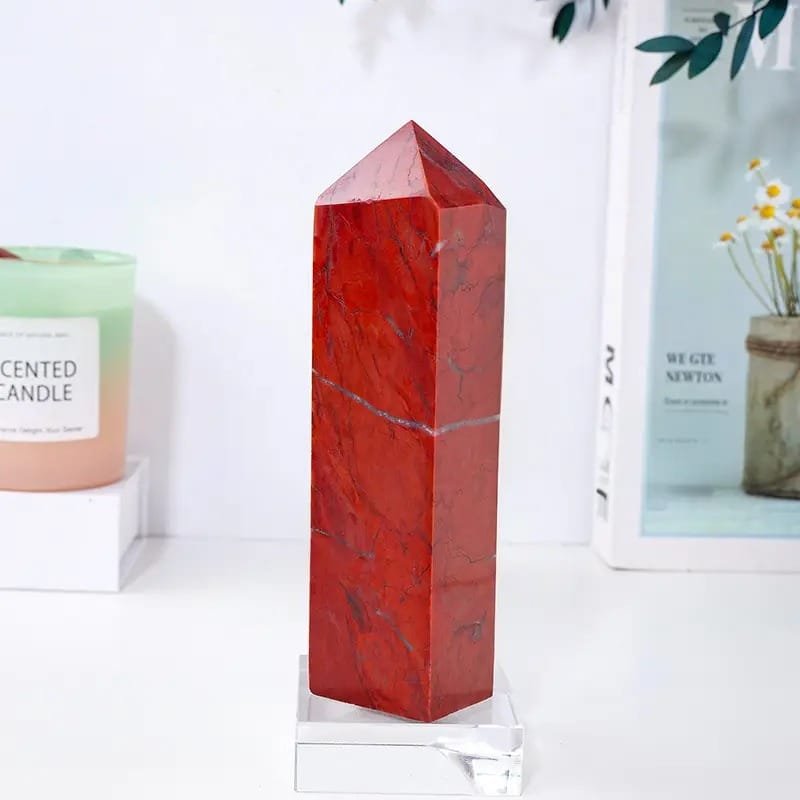 7 Sizes of Red Jasper Crystal Tower Wholesale