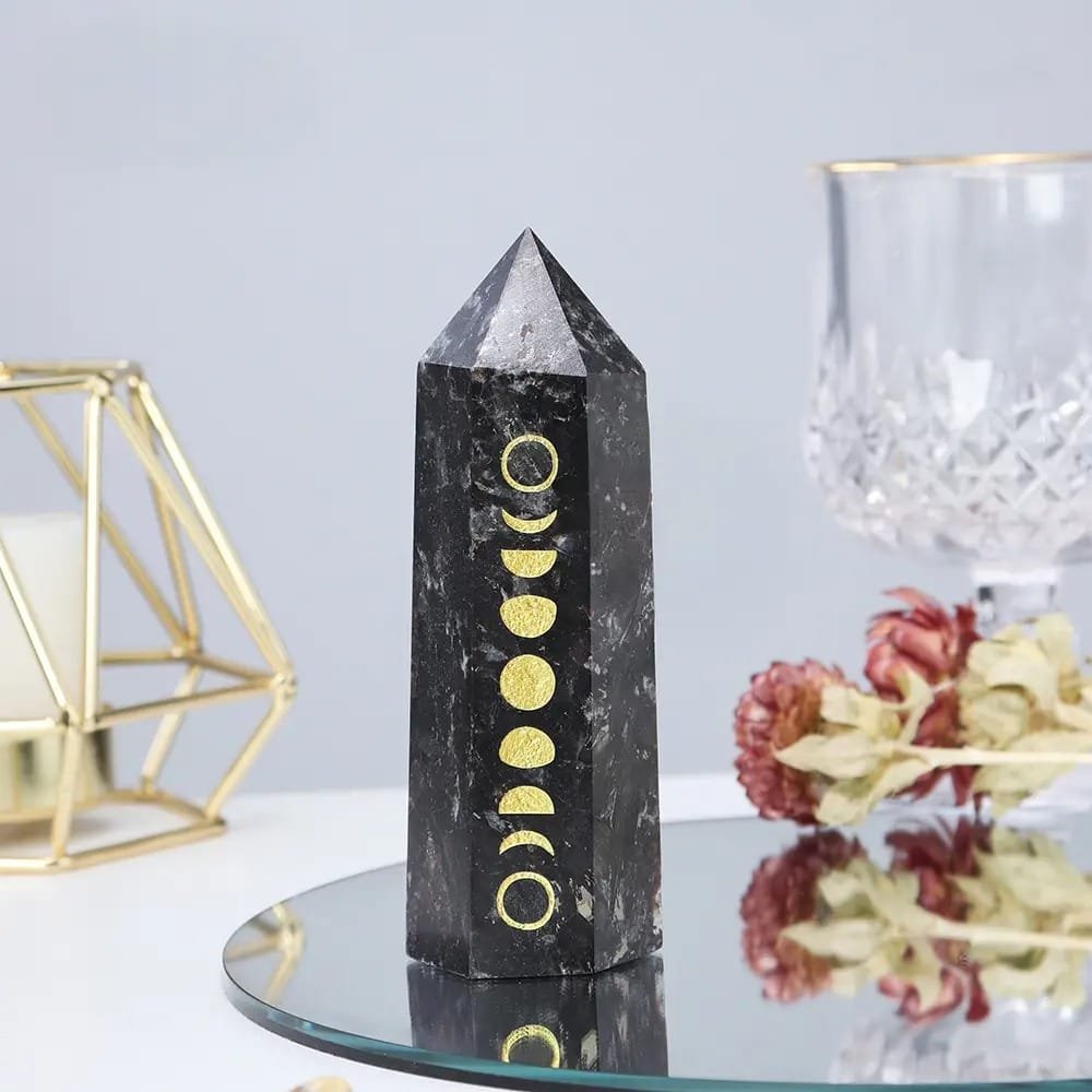 Astrophyllite Moon Phase Tower 3.94 in Bulk
