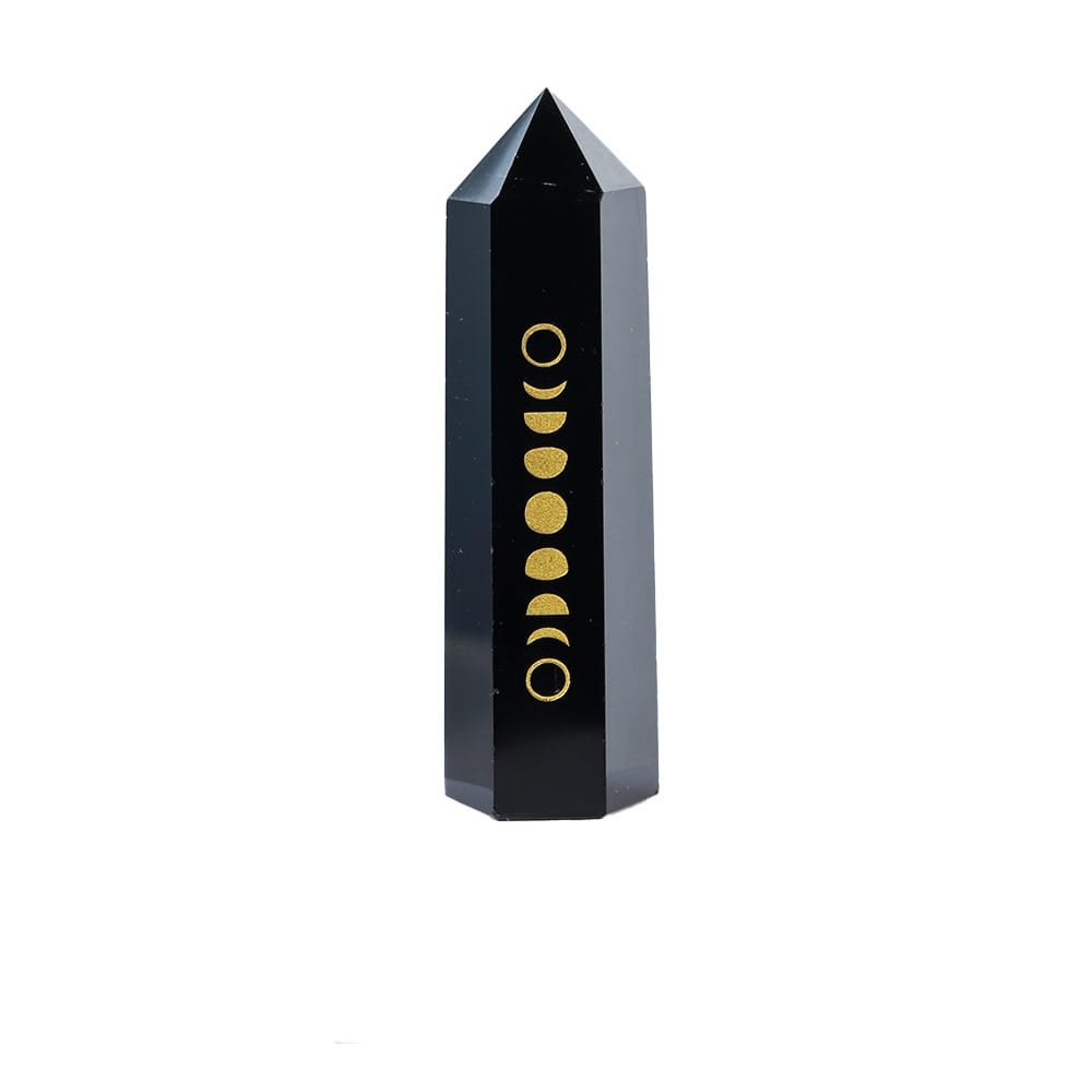 Obsidian Moon Phase Tower 3.35 in