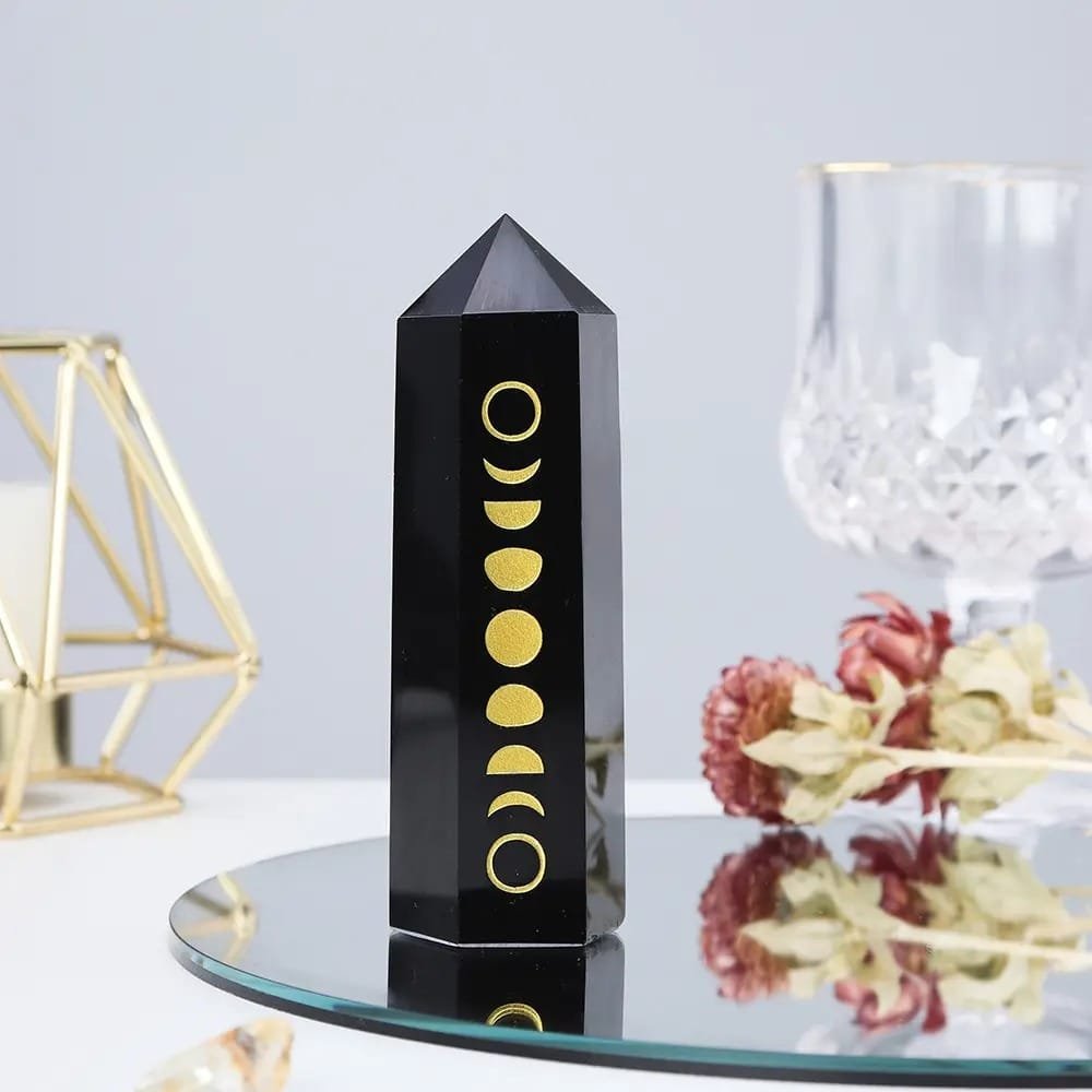 Obsidian Moon Phase Tower 3.94 in Wholesale